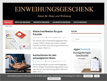 Tablet Screenshot of einweihungsgeschenk.com